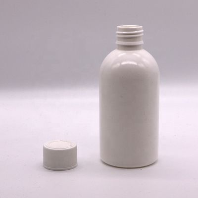 Screen Printing 100ml/200ml250ml HDPE White Empty Medicine Bottle with Child Safety Cap