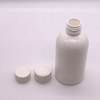 Screen Printing 100ml/200ml250ml HDPE White Empty Medicine Bottle with Child Safety Cap