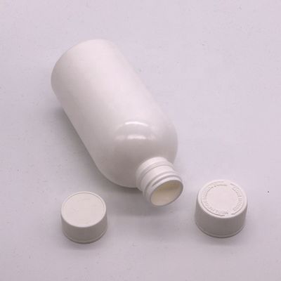 Screen Printing 100ml/200ml250ml HDPE White Empty Medicine Bottle with Child Safety Cap