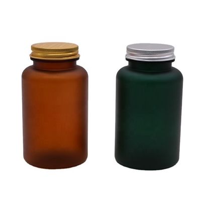 250ML Customizable PET Medical Plastic Bottle for Pill Capsule in Matte/Frosted Color
