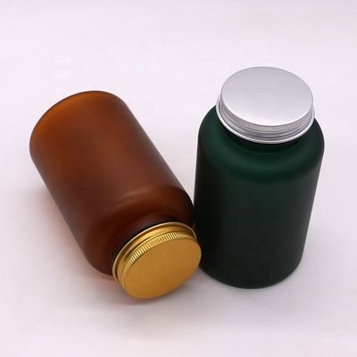 250ML Customizable PET Medical Plastic Bottle for Pill Capsule in Matte/Frosted Color