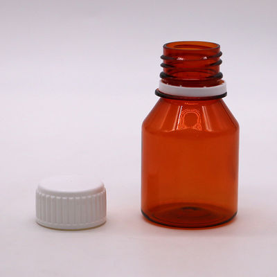 50ml PET Empty Portable Plastic Pill Bottles with White Screw Cap Travel Pill Packaging Jar
