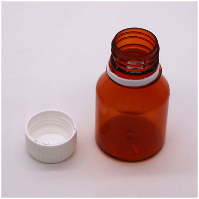 50ml PET Empty Portable Plastic Pill Bottles with White Screw Cap Travel Pill Packaging Jar