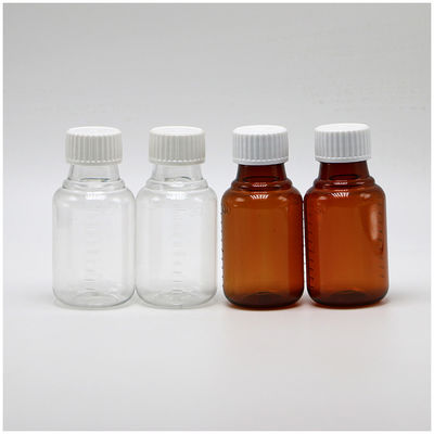 Industrial Medicine 60mL/2oz HDPE Syrup Bottle White/Blue Opaque Anti-Ultraviolet