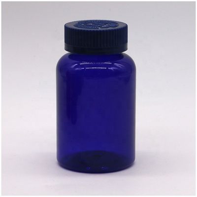 PET Empty Plastic Capsule Pill Medicine Bottle with CRC Screw Flip Top Caps 175ML/CC/6OZ