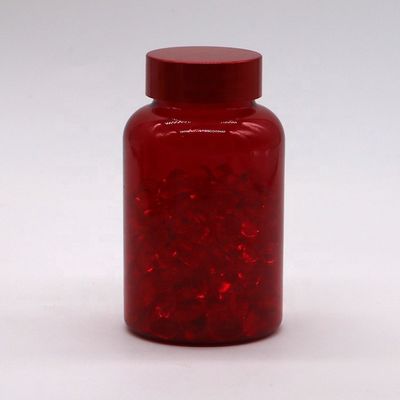 PET Empty Plastic Capsule Pill Medicine Bottle with CRC Screw Flip Top Caps 175ML/CC/6OZ
