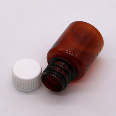 2OZ/60ml/cc PET Brown Medicine Grading Scale Liquid Packaging Bottle for Cigarette Oil