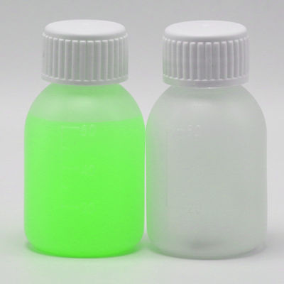 PE Syrup Bottle 60mL/2oz in White/Blue Opaque Color for Customized Color Options