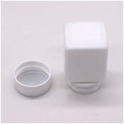 Industrial Pharmaceutical HDPE 30cc Square Plastic Pill Capsule Bottle with Screw Cap