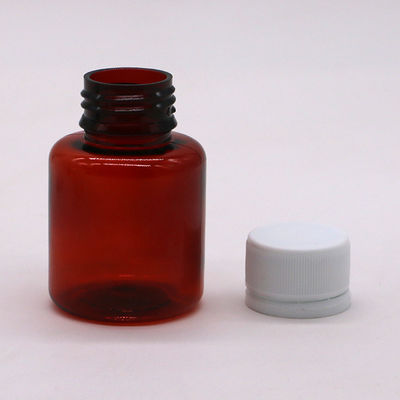 70ML PET Amber Maple Cough Syrup Oral Liquid Bottle with Safety Cap and Heat Seal