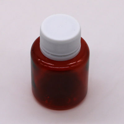 70ML PET Amber Maple Cough Syrup Oral Liquid Bottle with Safety Cap and Heat Seal
