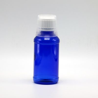 100cc PET Amber/Orange/Blue Maple Cough Syrup Bottle with Safety Cap and Heat Seal