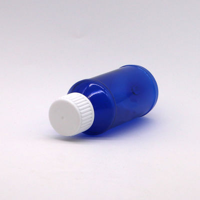 100cc PET Amber/Orange/Blue Maple Cough Syrup Bottle with Safety Cap and Heat Seal