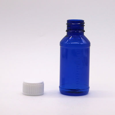 100cc PET Amber/Orange/Blue Maple Cough Syrup Bottle with Safety Cap and Heat Seal