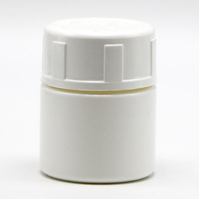 30ml HDPE Portable White Plastic Powder Medicine Pill Tablet Bottles Container with Child Safety Cap