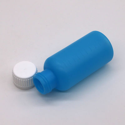 Customizable Color HDPE 100ml Liquid Empty Plastic Bottle with Scale and Safety Lid