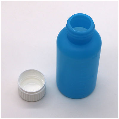 Customizable Color HDPE 100ml Liquid Empty Plastic Bottle with Scale and Safety Lid