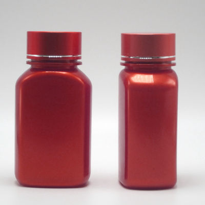 Customizable Color 150ml PET Square Flat Plastic Medicine Bottles with Different Lids