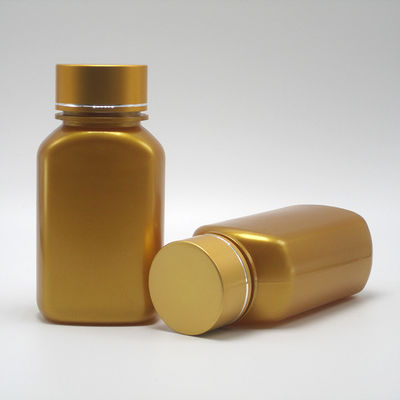 Customizable Color 150ml PET Square Flat Plastic Medicine Bottles with Different Lids