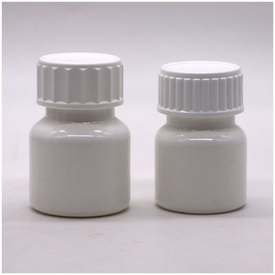 Customized Logo 30ml PE White Pill Medicine Bottle with Screw Cap High Durability