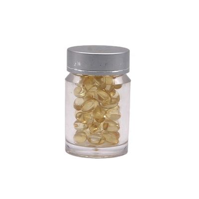 Pharmacy Medicine Tablets Container 30mL Double Layer PS Plastic Bottle with Aluminum Lids