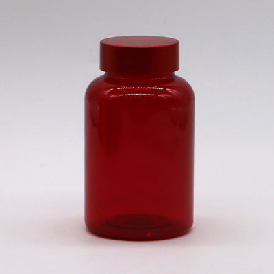 PET Plastic Type 175ML/6OZ Capsule Pill Medicine Bottle with CRC Screw Flip Top Caps
