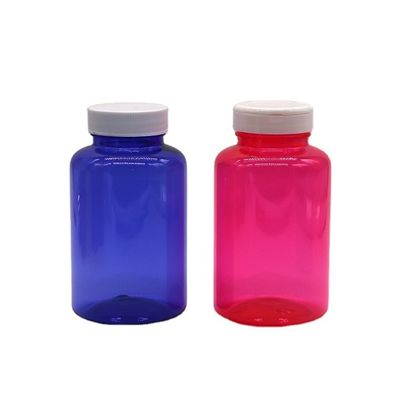 300ml/10oz Round Shape PET Plastic Bottle with Flip Top Cap for Pill Bottle Container