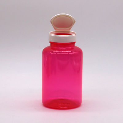 300ml/10oz Round Shape PET Plastic Bottle with Flip Top Cap for Pill Bottle Container