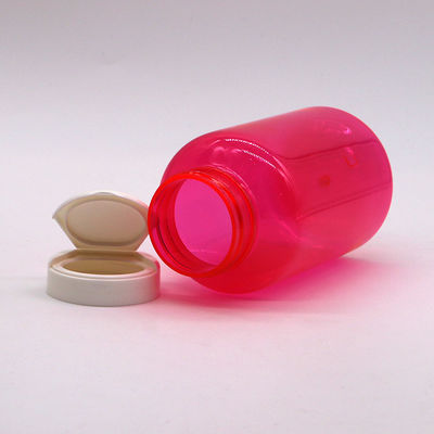 300ml/10oz Round Shape PET Plastic Bottle with Flip Top Cap for Pill Bottle Container