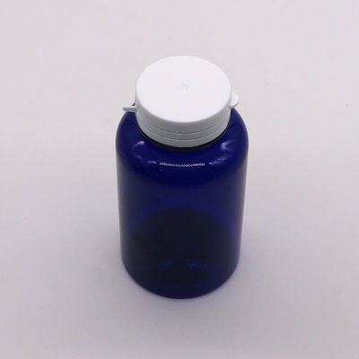Collar Material PET 200cc Round Plastic Bottle Medicine Container with Easy Pull Ring Caps