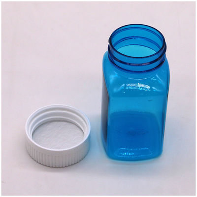 Solid Bottle Powder Bottle with Screw Cap 120ml PET Square Transparent Plastic Bottle