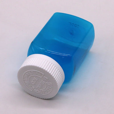 Solid Bottle Powder Bottle with Screw Cap 120ml PET Square Transparent Plastic Bottle