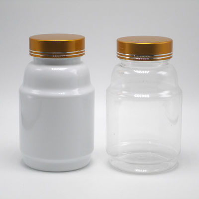 Child Resistant Lids PET Pill Containers for Pharmacy 250mL Pill Capsule Storage