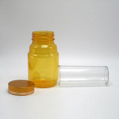 Child Resistant Lids PET Pill Containers for Pharmacy 250mL Pill Capsule Storage