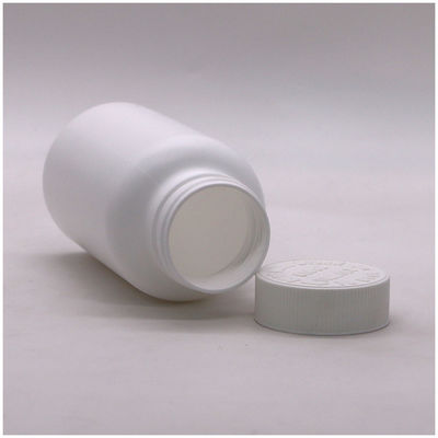 Flip Top Cap PE Bottle Wide Mouth Plastic Empty Bottles for 300ml Capsule Containers