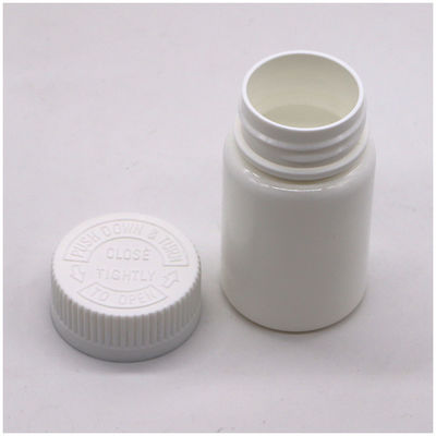 50mL PE Round Shape HDPE Plastic Bottle for Medicine Solid Tablet Capsule Storage