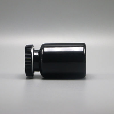 90mL PET Round Shape Plastic Bottle for Medicine Solid Tablet Capsule Storage Solution