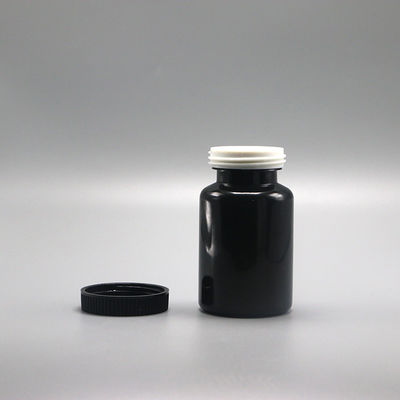 90mL PET Round Shape Plastic Bottle for Medicine Solid Tablet Capsule Storage Solution