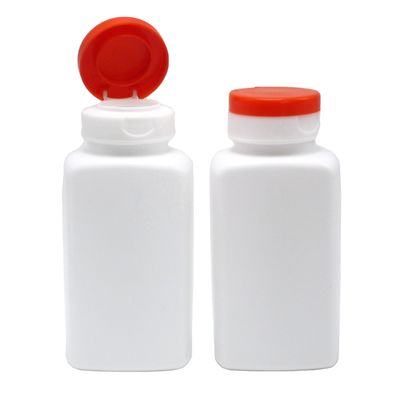 Screen Printing 190ml HDPE Square Shape Plastic Bottle for Medicine Supplement Holder