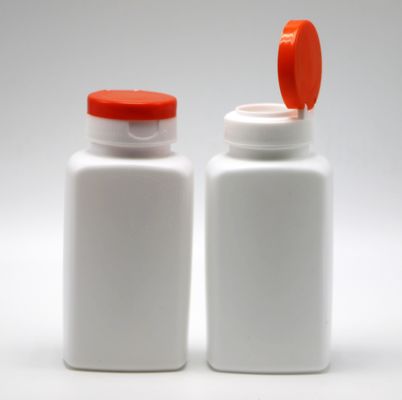 Screen Printing 190ml HDPE Square Shape Plastic Bottle for Medicine Supplement Holder