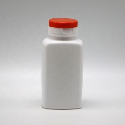 Screen Printing 190ml HDPE Square Shape Plastic Bottle for Medicine Supplement Holder