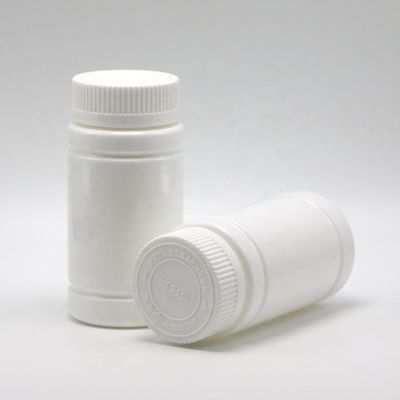 Customized Logo PE Empty Bamboo Shape Plastic Bottle with Screw Cap for Pill Capsule Tablet Medicine Supplement 5OZ 150ml