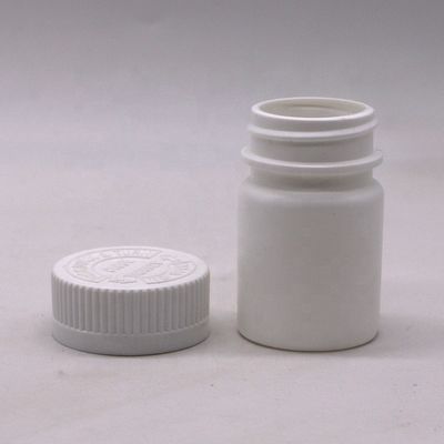 30mL Round Shape PE Plastic Bottle for Medicine Solid Tablet Capsule Storage Solution