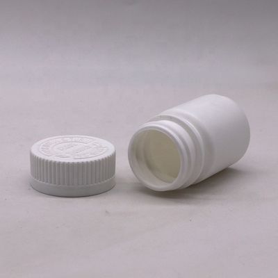 30mL Round Shape PE Plastic Bottle for Medicine Solid Tablet Capsule Storage Solution