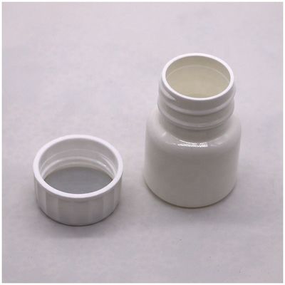30mL Round Shape PE Plastic Bottle for Medicine Solid Tablet Capsule Storage Solution