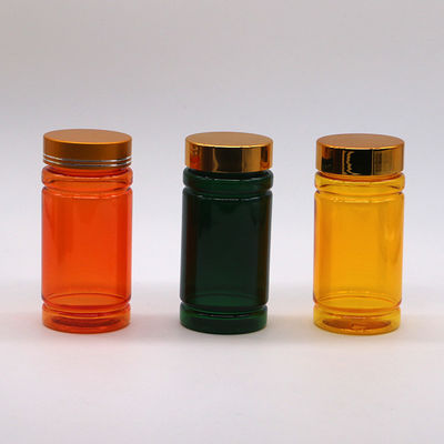 175ML Capacity PET Plastic Capsule Pill Medicine Bottle with CRC Screw Flip Top Caps