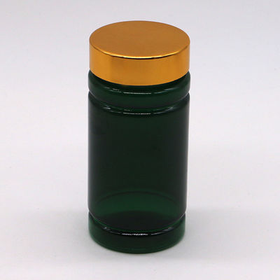175ML Capacity PET Plastic Capsule Pill Medicine Bottle with CRC Screw Flip Top Caps