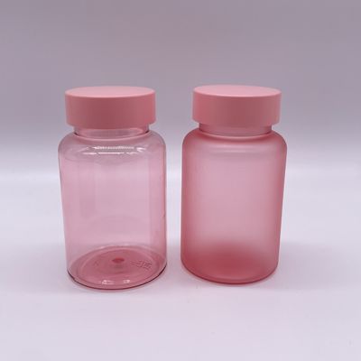 Customized 120ml PET Matte Finished Bottle with Screw Cap for Supplement Pill Capsule
