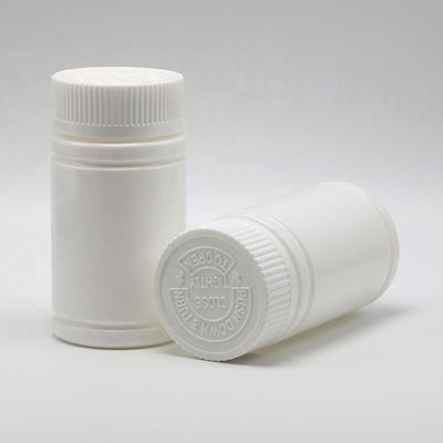 120ml Round PE Plastic Bottle with Screw Cap for Pill Capsule Tablet Medicine Supplement