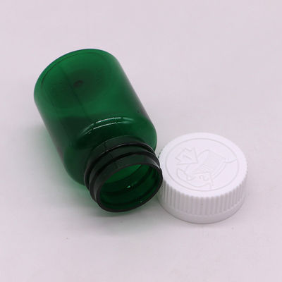 Industrial Medicine 50ml PET Plastic Bottle with Screw Cap and Custom Label Printing